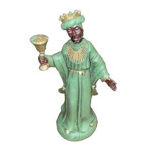 VINTAGE Christmas Nativity/Manger Replacement Figurine One Wisemen Made In Italy